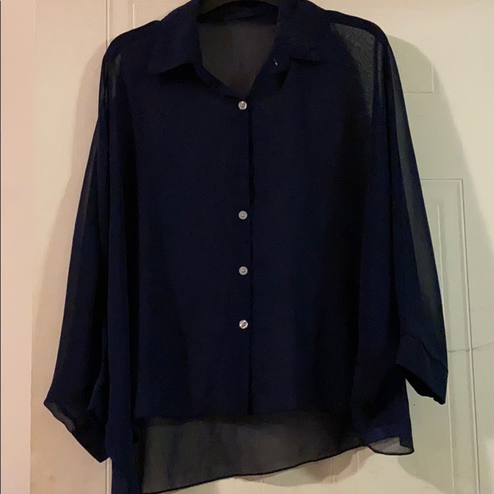 Navy blue blouse